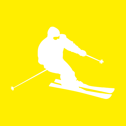 Yellow Skier